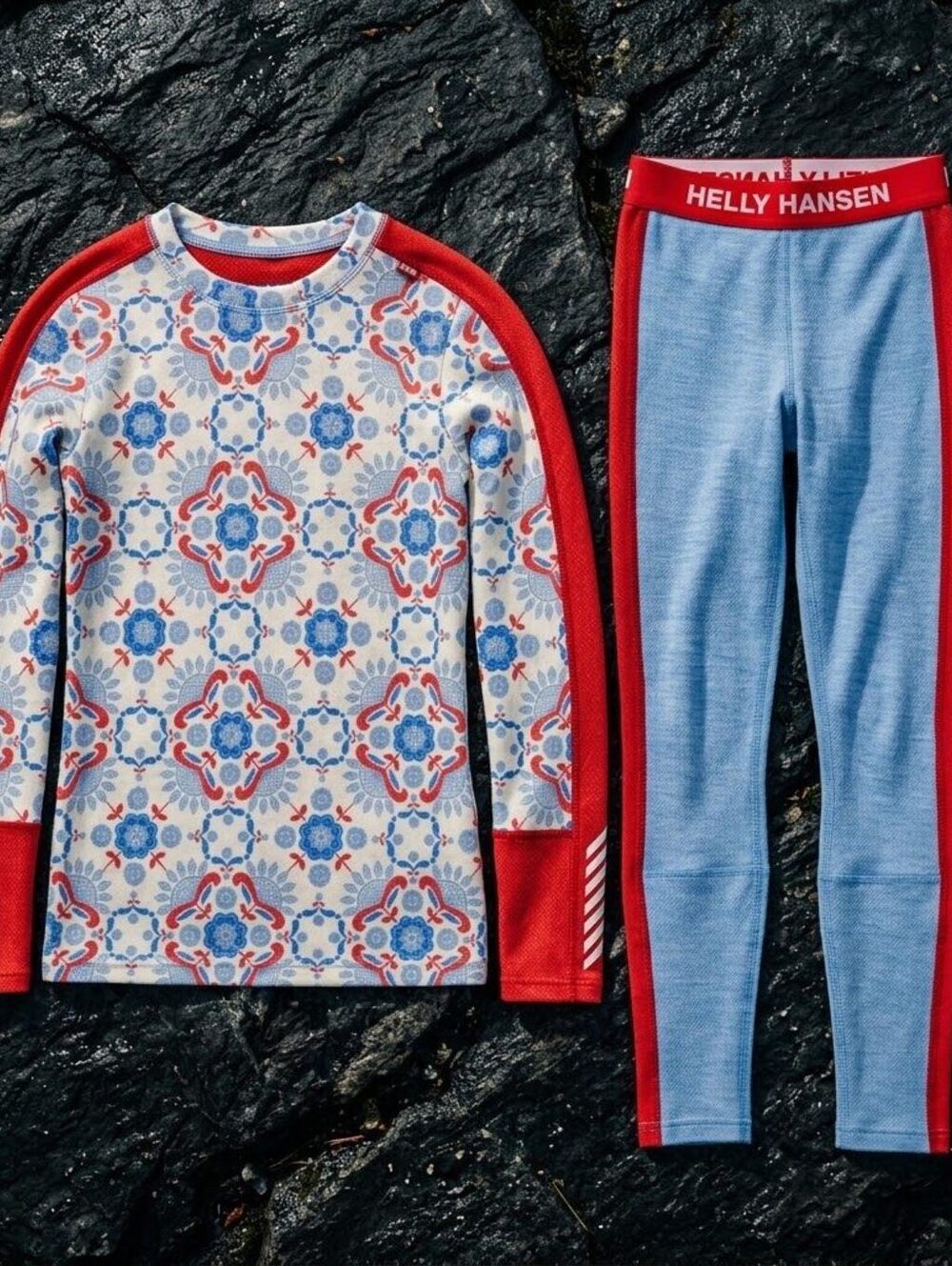 NWT Helly Hansen Juniors 13 Graphic LIFA Merino Wool Base Layer Set Ski GIFT